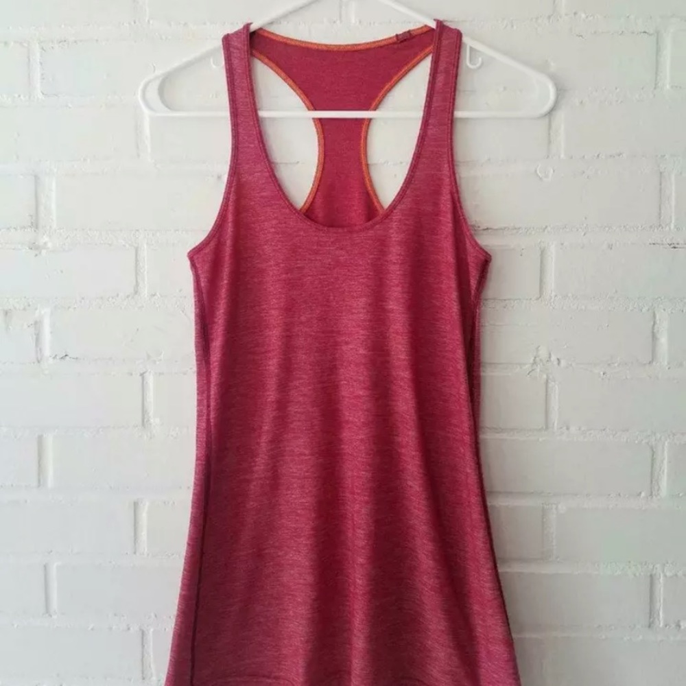 Lulu lemon heathered racerback work out tank top like new